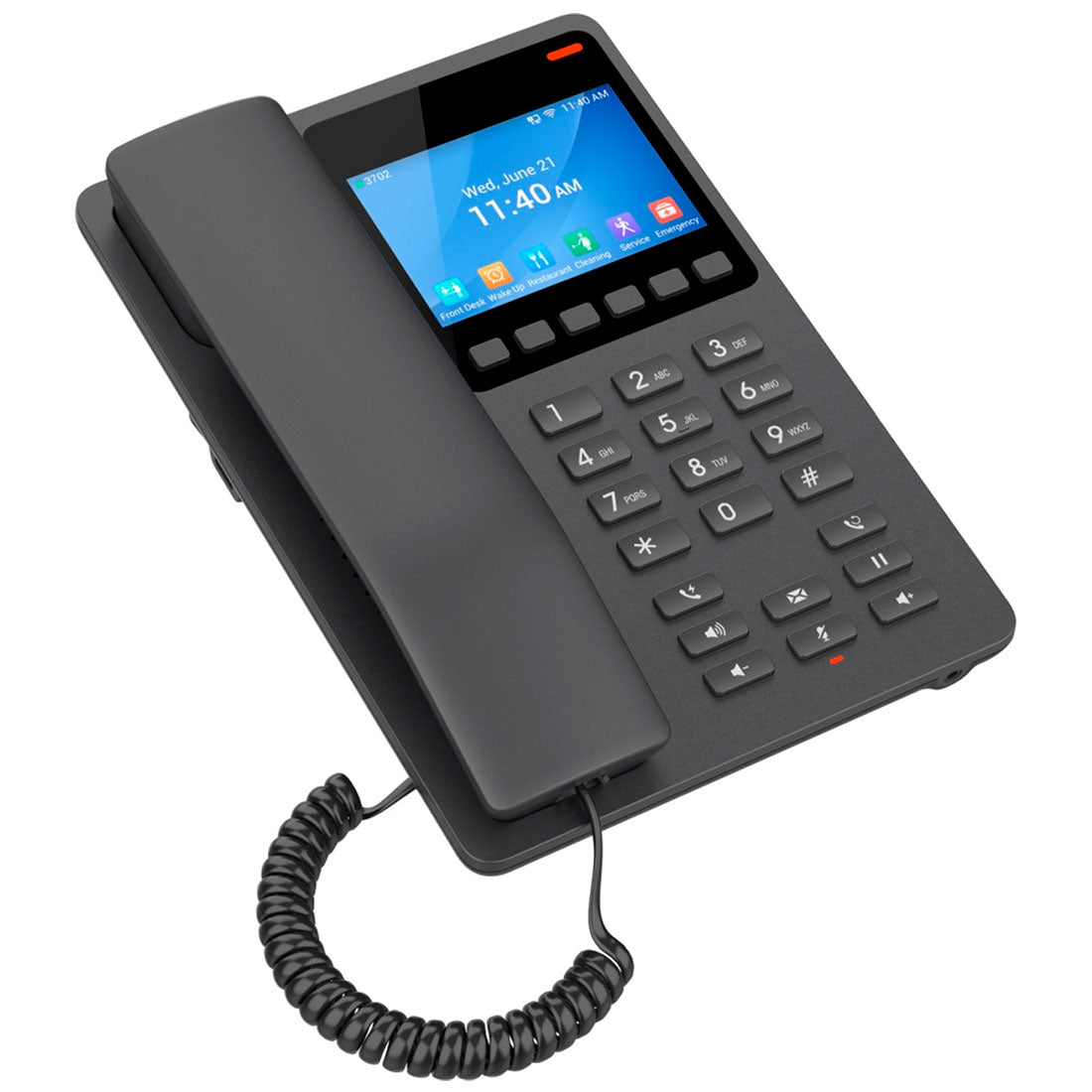 Teléfono IP para Hoteles Grandstream GHP631 | Pantalla a Color y Conexión PoE
