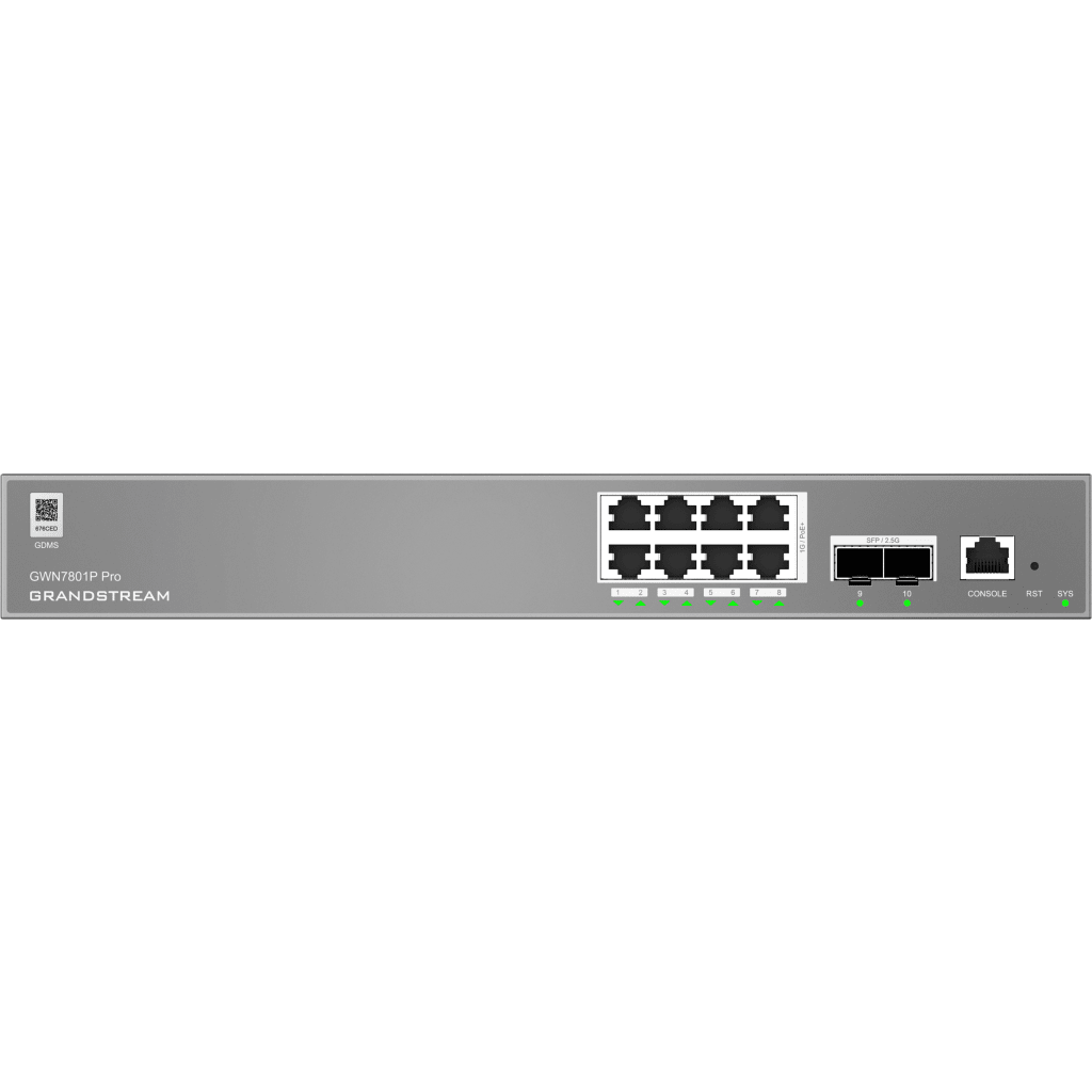 GWN7801P-Pro Switch PoE Grandstream Administrable 8 Giga Ethernet