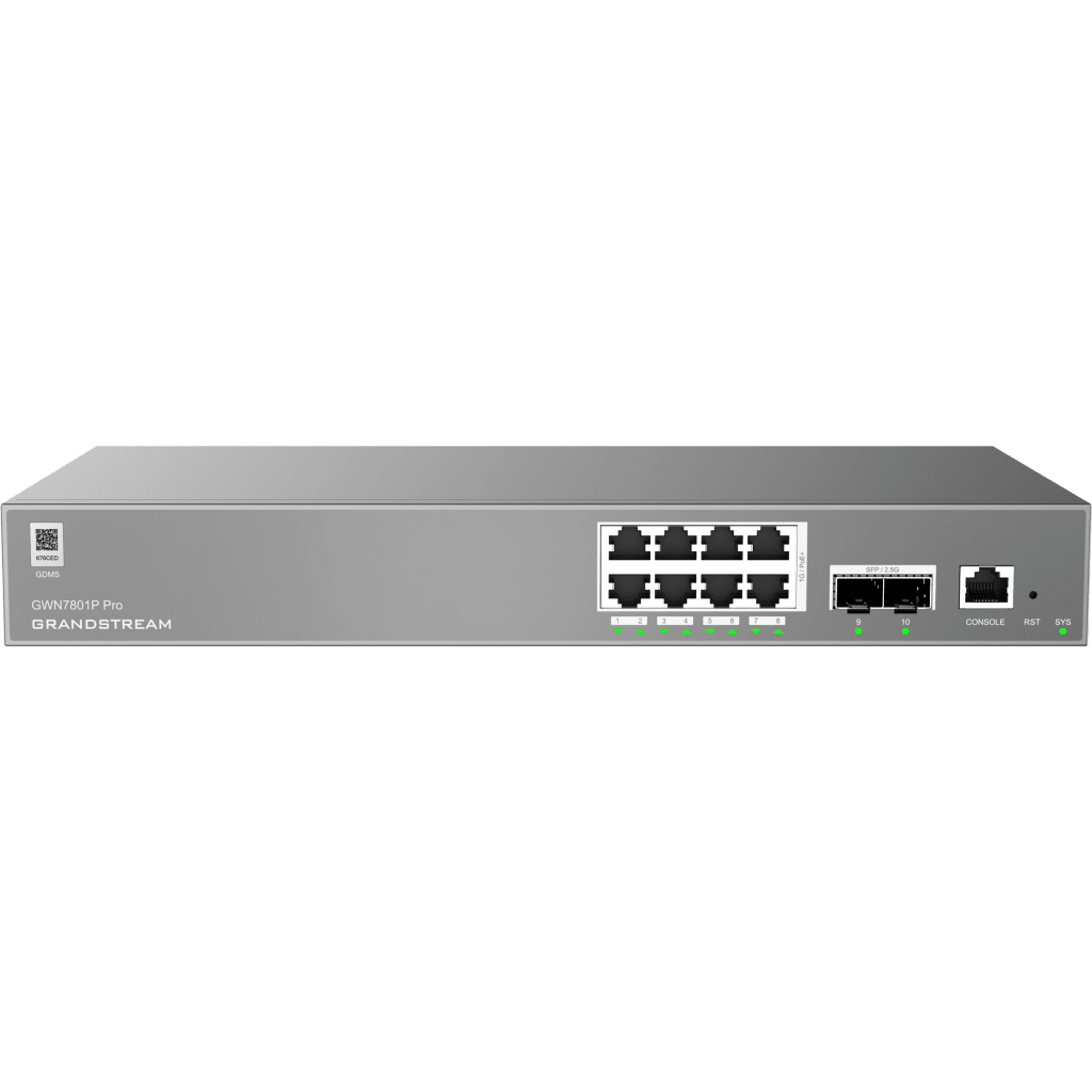 GWN7801P-Pro Switch PoE Grandstream Administrable 8 Giga Ethernet