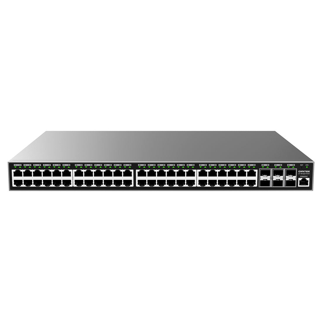 GWN7806: Switch Administrable Capa 2+ con 48 x GigaEth y 6 x Giga SFP+