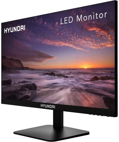 Monitor LED Hyundai HT24FOMBK01, Monitor Gamer Hyundai Serie 24FGM de 23.8", Resolución 1920 x 1080 (Full HD 1080p), 75Hz, Color Negro.