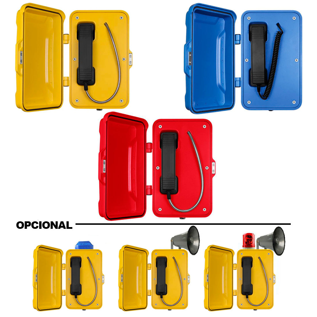 J&R Technology, JR101-CB-SIP, Teléfono IP, intemperie, sin teclas, SIP, PoE, Aluminio, montaje en pared, 334x204x109mm