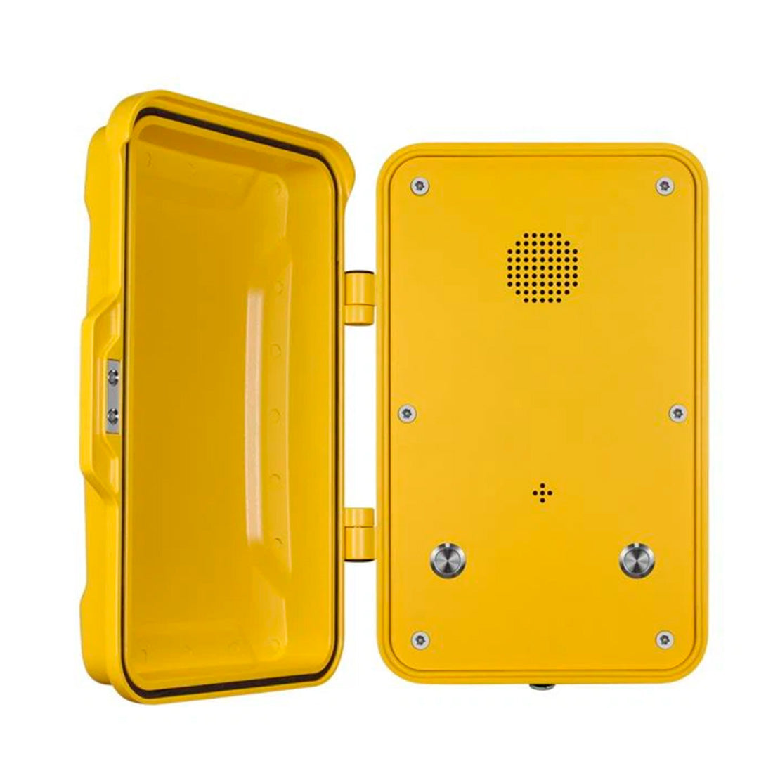 J&R Technology, JR102-2B-SIP, Teléfono IP, intemperie, manos libres 2 botones, SIP, PoE, Aluminio, montaje en pared, 334x204x109mm