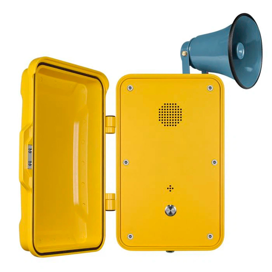 J&R Technology, JR102-SC-SIP, Teléfono IP, intemperie, manos libres 1 boton, SIP, PoE, Aluminio, montaje en pared, 334x204x109mm?