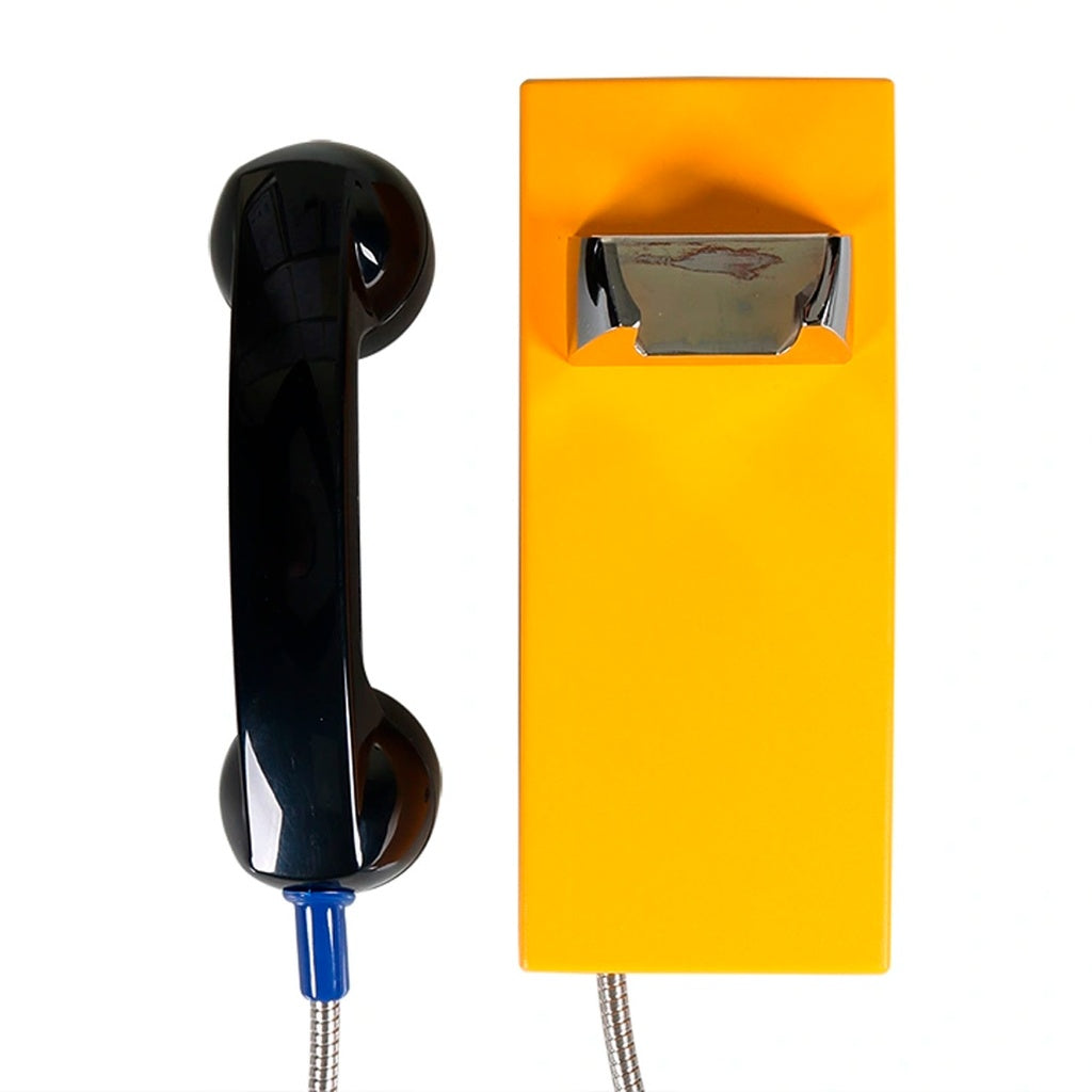 J&R Technology JR202-CB-Analogo, Teléfono análogo Antivandálico, sin teclas, PoE, Acero Pintado, montaje en pared, 100x240x106mm