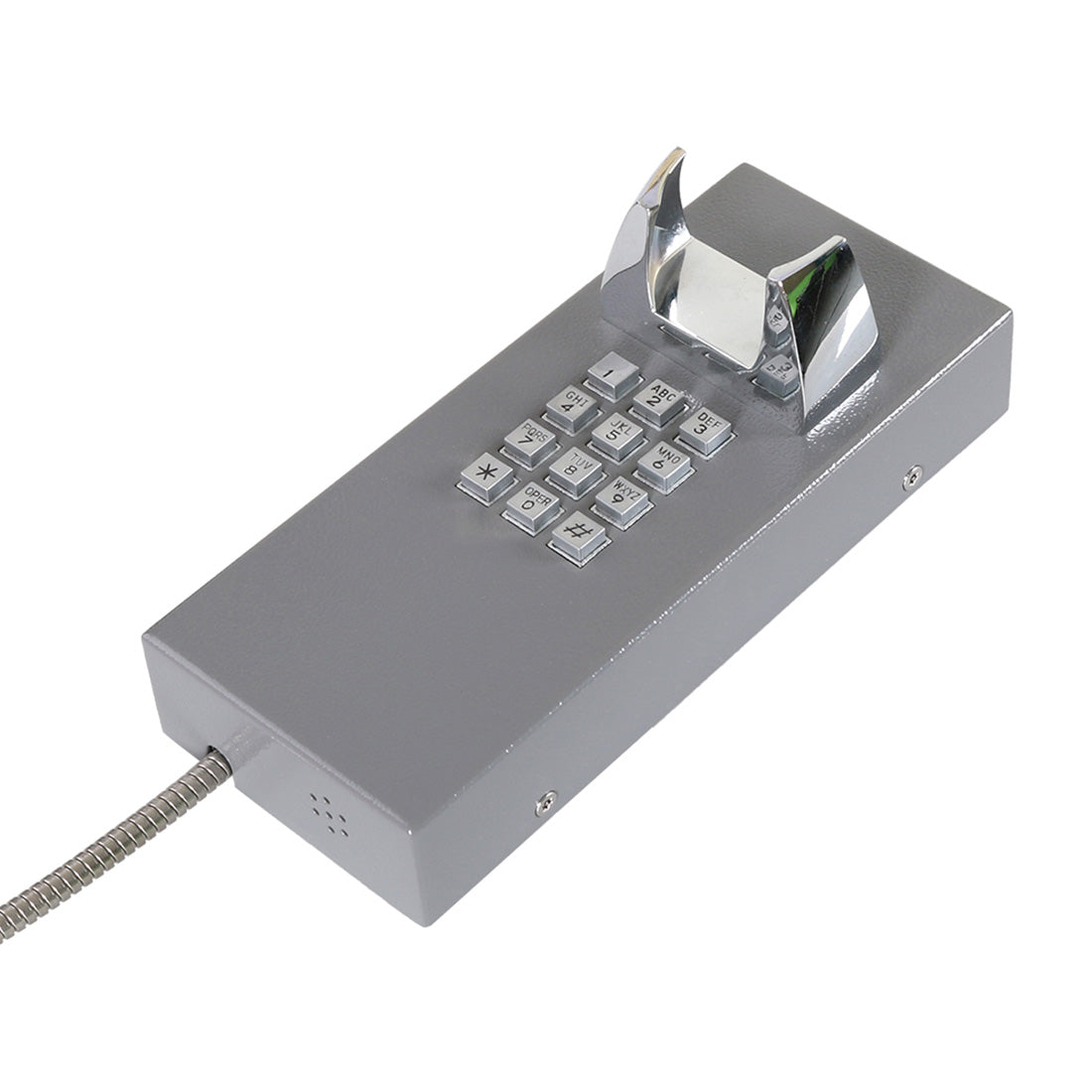 J&R Technology, JR202-FK-SIP-CRS, Teléfono IP Antivandálico, 12 teclas, SIP, PoE, Acero Pintado, montaje en pared, 100x240x106mm
