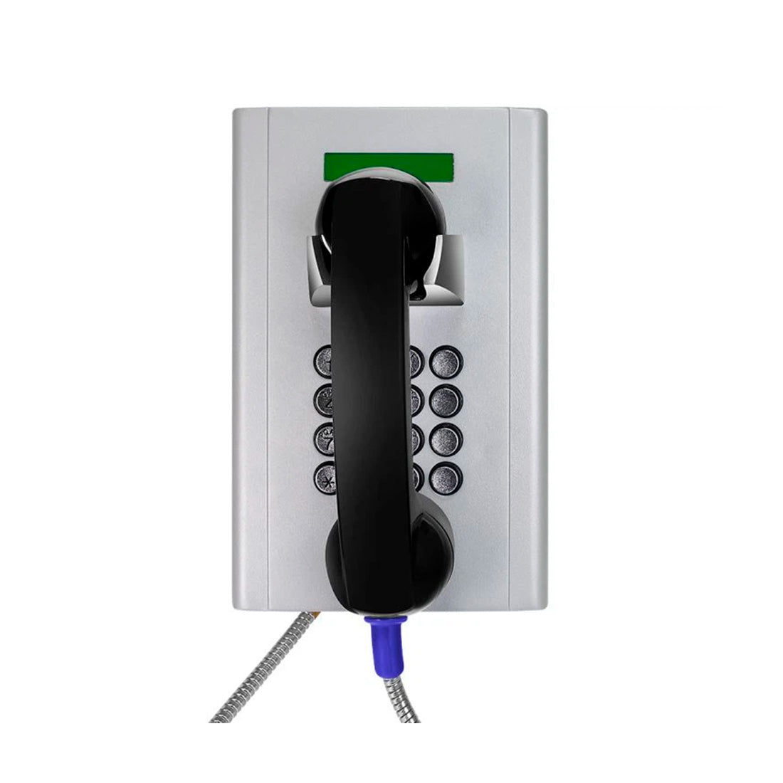 J&R Technology, JR204-FK-SIP, Teléfono IP/SIP anti vandálico, acero pintado, LCD, 16 teclas, montaje en pared, 250x160x123mm