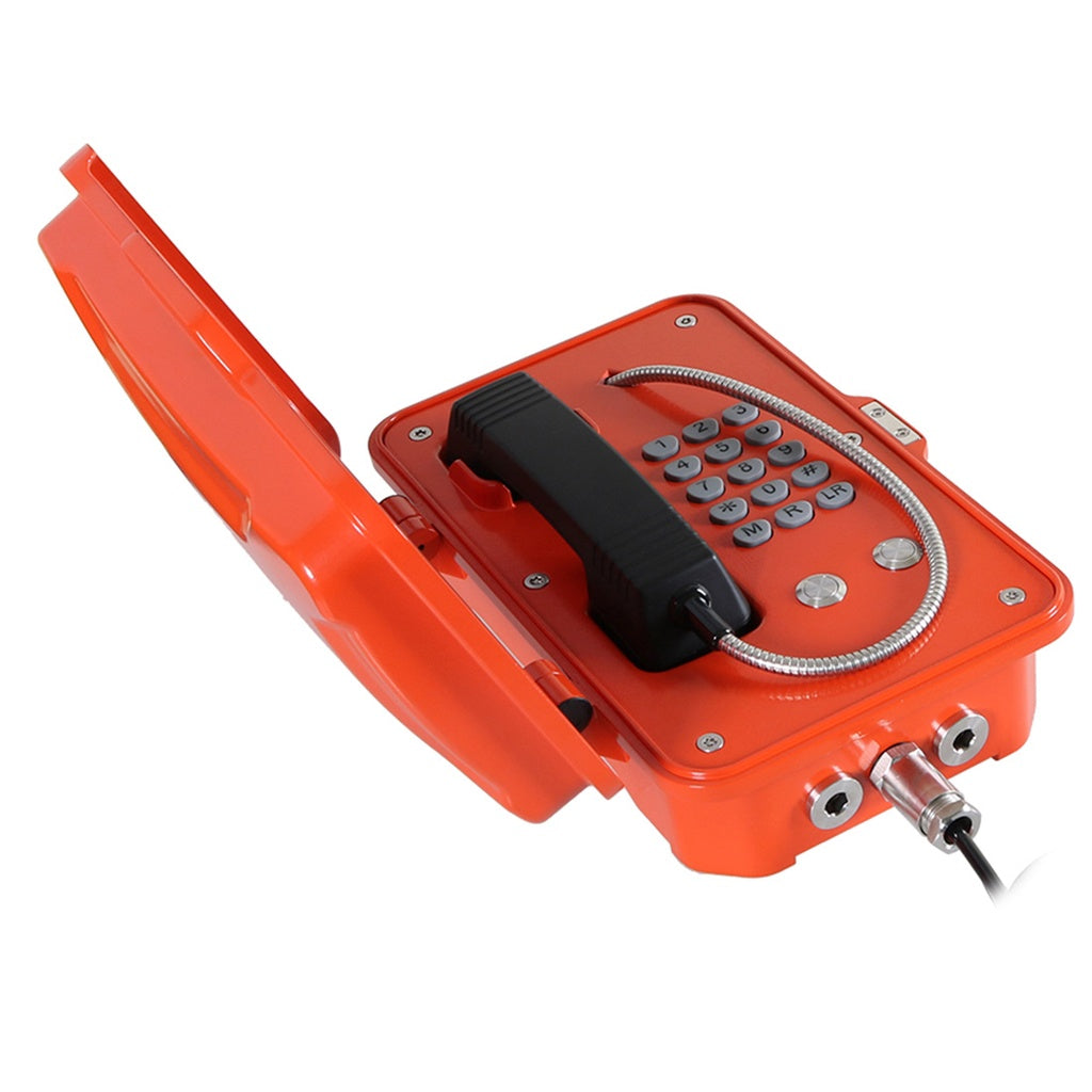 J&R Technology JREX106-A01-SIP, Teléfono IP/SIP a prueba de explosiones, Aluminio, 15 teclas, Tipo 3/IP67, 246x339x126mm