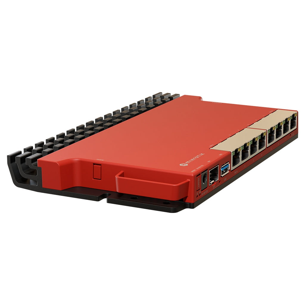 MikroTik L009UiGS-RM: Router de Alto Rendimiento con CPU de 800MHz, 512MB de RAM, 8 Puertos Gigabit Ethernet y 1 Puerto SFP