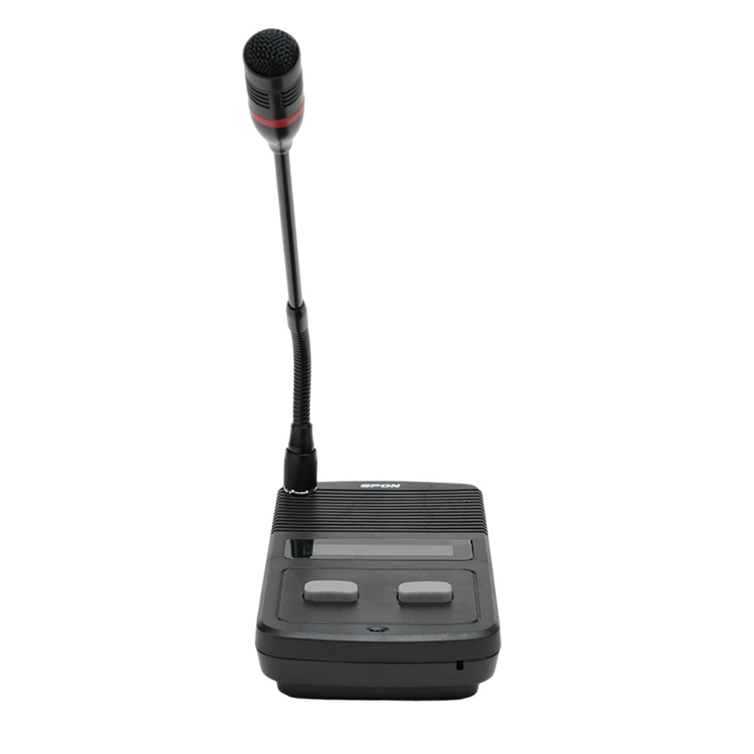 Spon, NAS-8525, Micrófono IP-SIP para voceo, dos botones, micrófono y bocina, Alarma I/O, Audio I/O