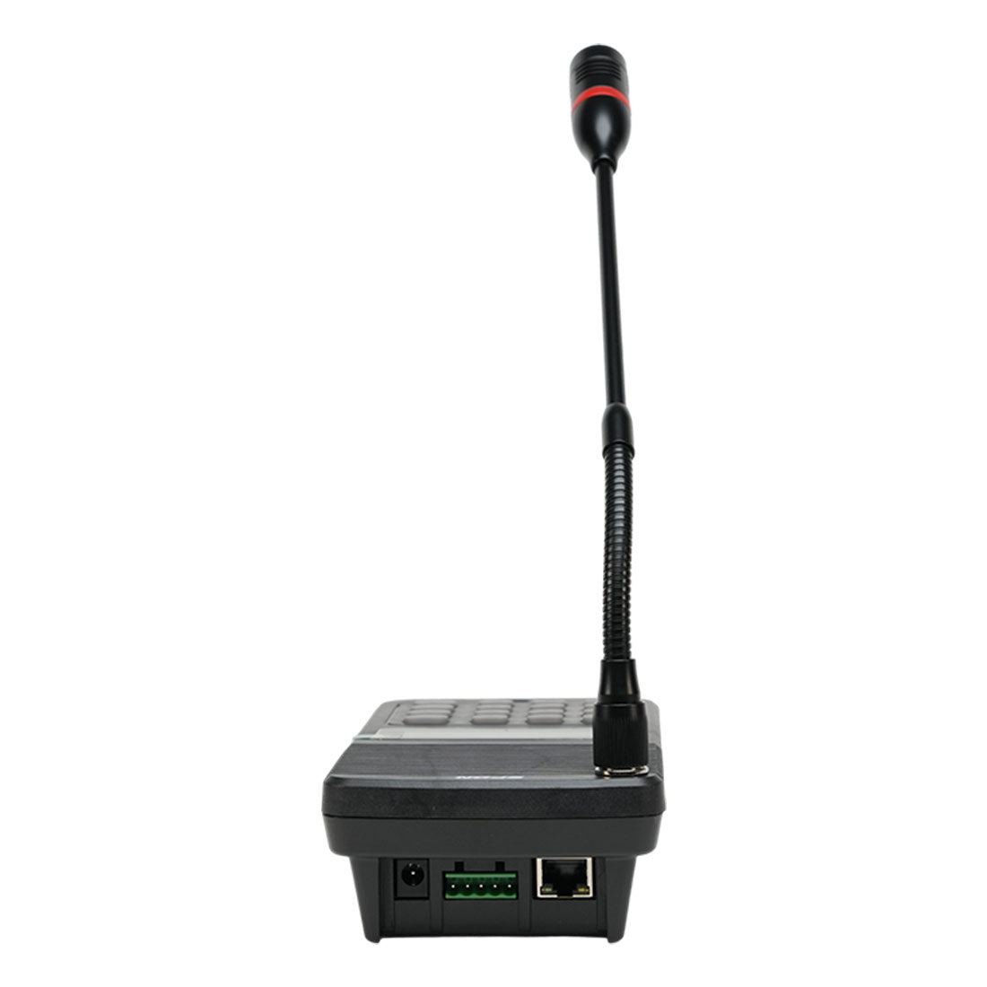 Spon, NAS-8526, Micrófono IP-SIP para voceo, teclado, micrófono y bocina, Alarma I/O, Audio I/O