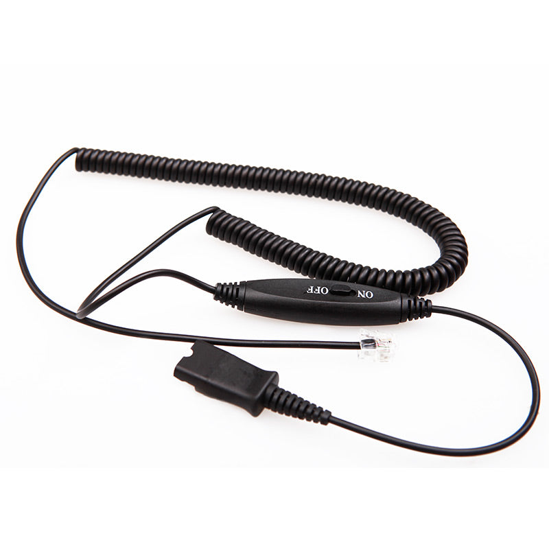 Vbet, QD-RJ9-05, Cable adaptador QD tipo Poly a RJ9 con control de llamada para Cisco