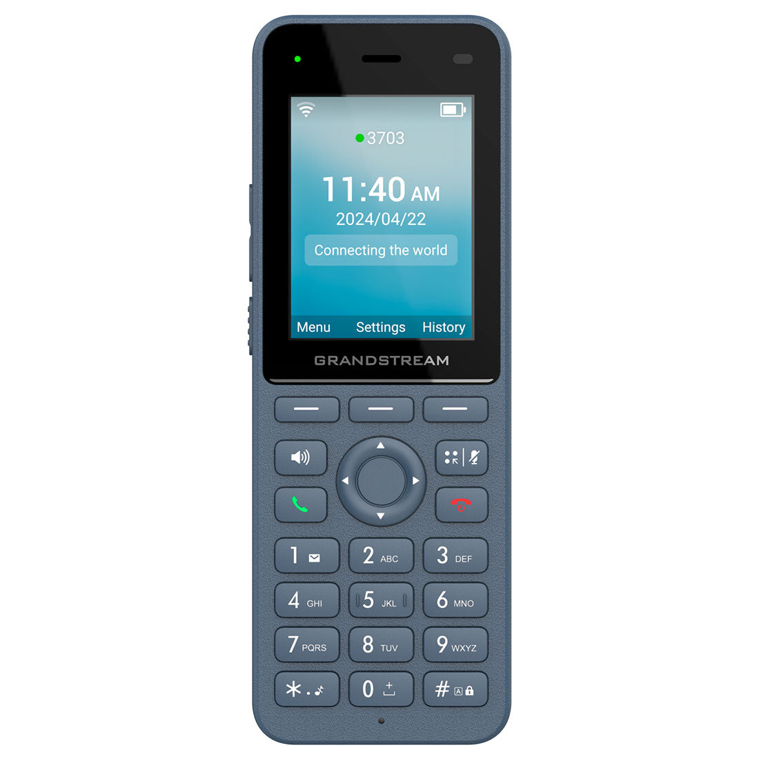 Grandstream, WP826, Teléfono IP HD WiFi-6 Dualband, USB-C, 3.5mm, Bluetooth, LCD color 2.4", PTT