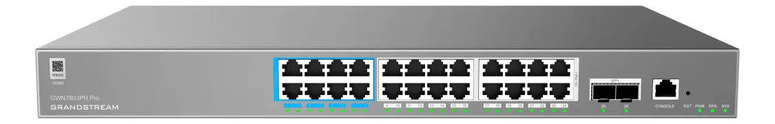 GWN7803PH-Pro, Switch PoE Administrable Grandstream 24 Giga Ethernet