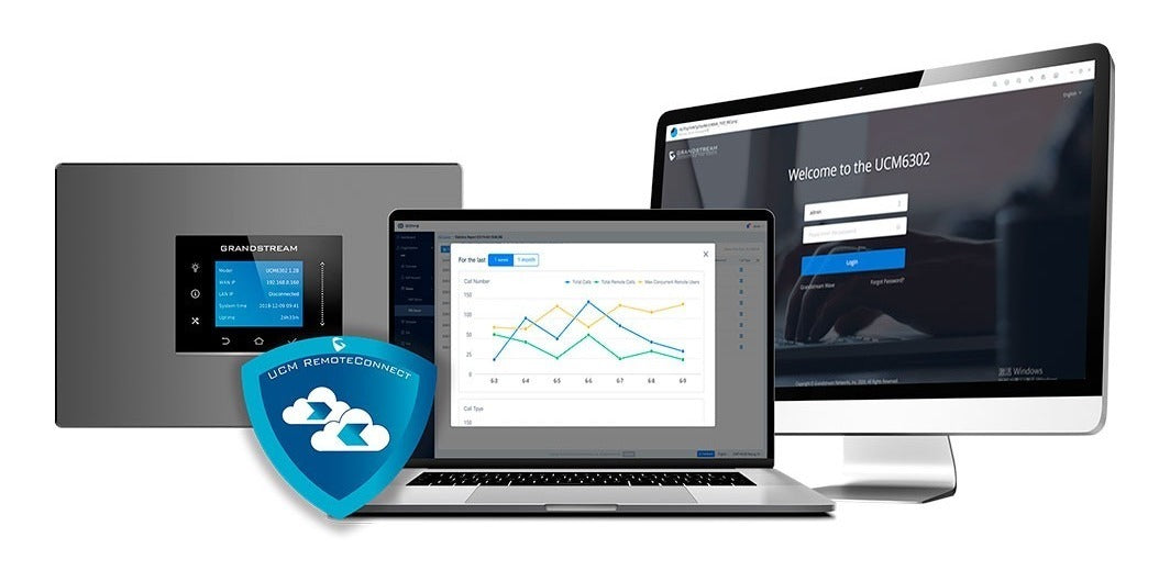 Grandstream UCMRC-PLAN-PLUS, Suscripción UCM RemoteConnect plan anual para 50 registros, 8 sesiones
