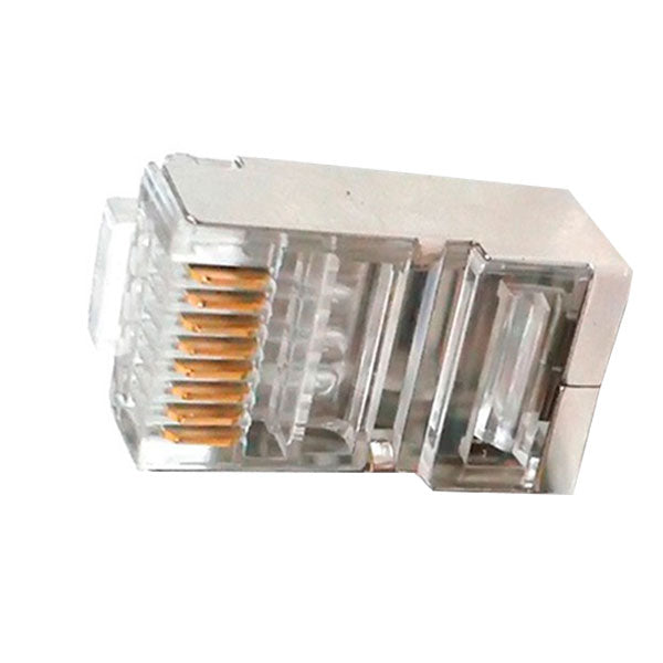 SBE-2401-8P8C-FTP, Plug RJ45 Cat.5e con blindage para  FTP 8 hilos