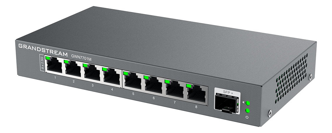 Switch No Administrable GWN7701M Grandstream, 8 Puertos RJ45, 1 SFP+