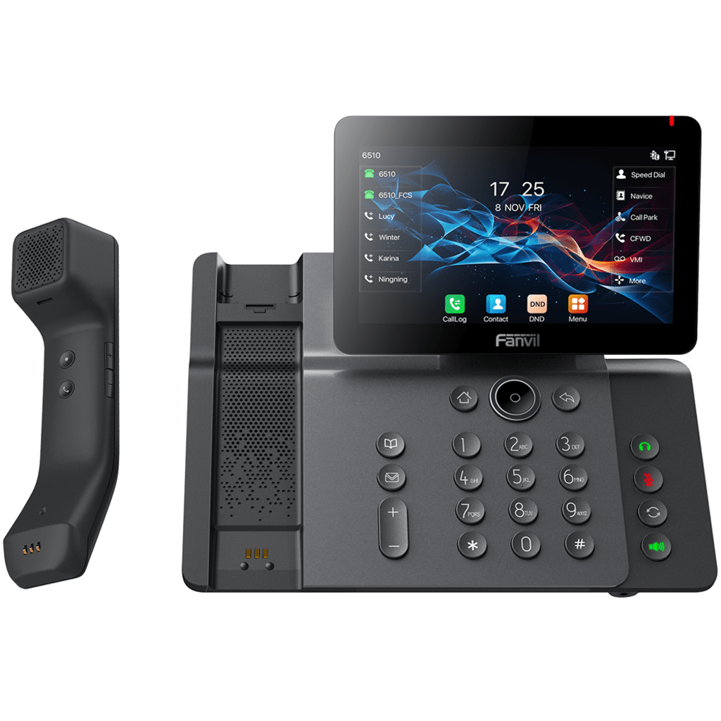 Telefono IP Wi-Fi, Handset Inalámbrico, Recepción de Video, 20 Líneas SIP, Puertos Gigabit, PoE con Puerto USB, Bluetooth.