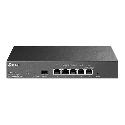 TL-ER7206, Router VPN - SDN Multi-WAN Gigabit, 1 puerto LAN Gigabit, 1 puerto WAN Gigabit, 1 puerto WAN SFP, 2 puertos Auto configurables LAN/WAN, 150,000 Sesiones Concurrentes, Administración Centralizada OMADA SDN