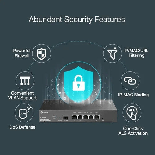 TL-ER7206, Router VPN - SDN Multi-WAN Gigabit, 1 puerto LAN Gigabit, 1 puerto WAN Gigabit, 1 puerto WAN SFP, 2 puertos Auto configurables LAN/WAN, 150,000 Sesiones Concurrentes, Administración Centralizada OMADA SDN