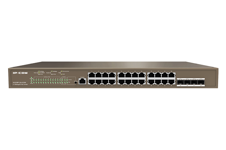 G5328P-24-410W, Switch PoE Administrable, 24 Giga, 4 SFP, 370W
