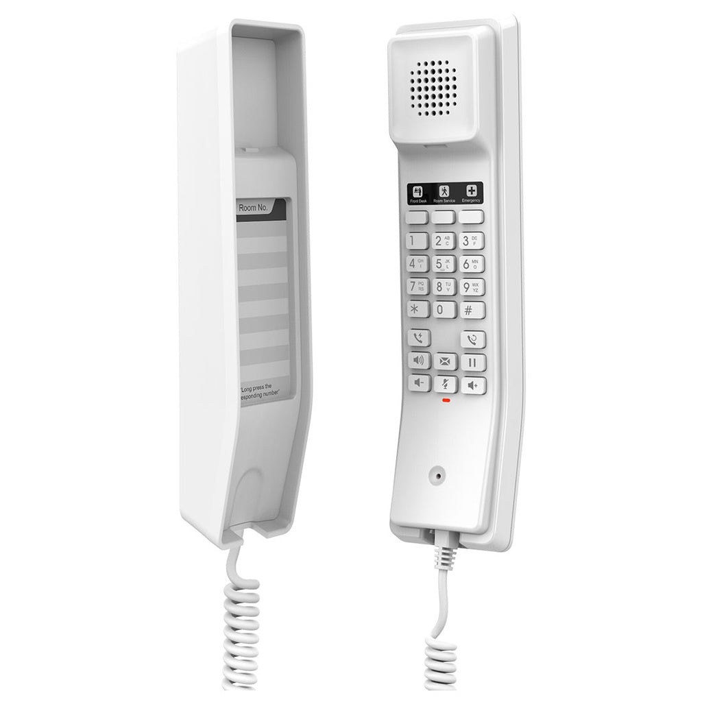 GHP610, Teléfono Hotelero IP Blanco, 2 cuentas SIP 2 líneas, GDMS, soporta PoE