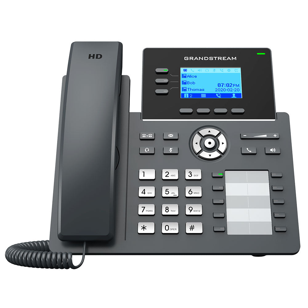 GRP2604, Teléfono IP Grado Operadora (Recepción), 3 líneas SIP con 6 cuentas, 10 botones BLF con gestión en la nube GDMS