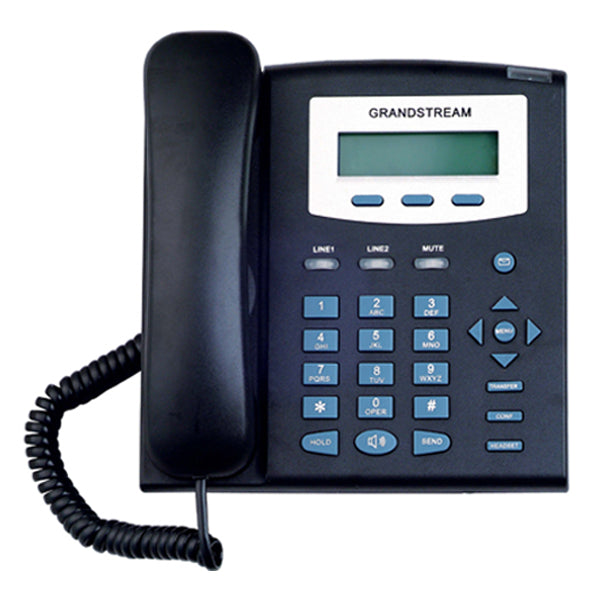 Grandstream GXP1200, Teléfono SIP de 2 líneas con 2 perfiles cuentas SIP independientes LED de doble color