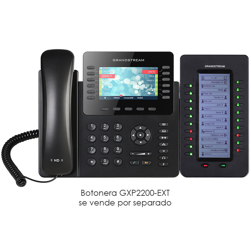 Grandstream GXP2170, Teléfono IP HD, 6 Cuentas SIP, 12 Líneas, PoE, GigaEth, Bluetooth