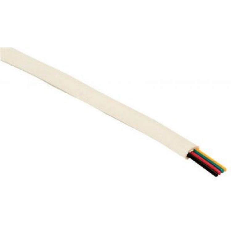 MO4T-305BL, Cable telefónico plano 4x28AWG, blanco