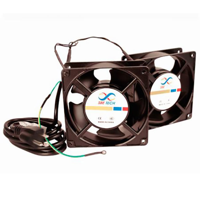 SBE-J2VENTN127V, Ventiladores para gabinete cerrado, dos piezas