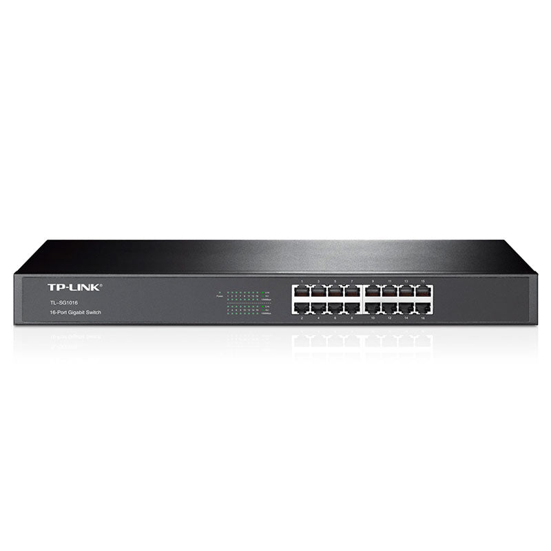 TL-SG1016, Switch 16 x GigaEth, gabinete metálico 19"