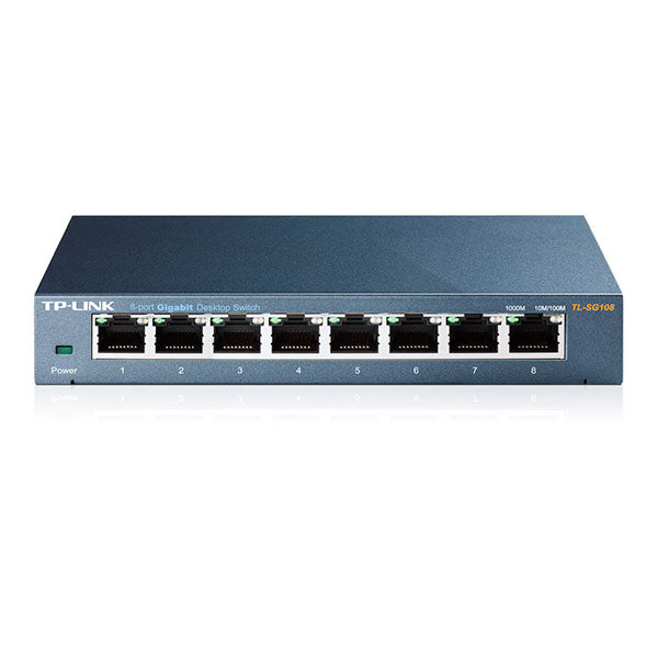 TL-SG108, Switch 8 x GigaEth, gabinete metálico