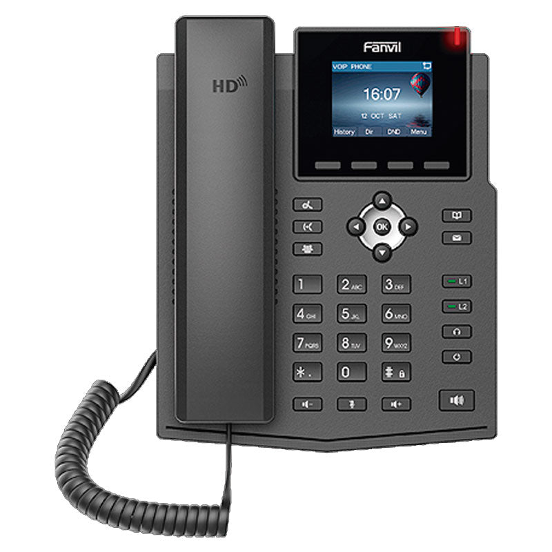 X3SP (X3SP-V2), Teléfono IP empresarial, 4 líneas SIP, LCD Color 2.8", Opus, PoE